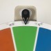 Çarkıfelek - Hediye Çarkı (18 Bölmeli, Yerden ayaklı, Renkli, 68cm) Yazılıp-Silinebilir, Karnaval, Etkinlik ve Ödül Oyunu